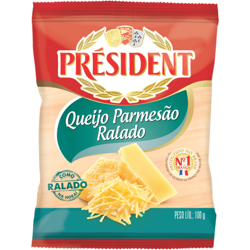 [0406.20.00] Queijo Parmesão Ralado President 100g