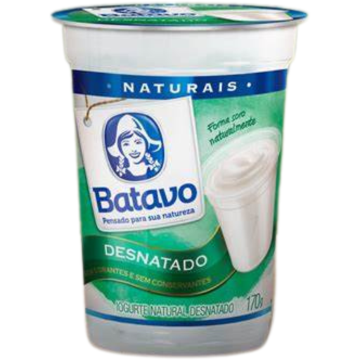 [0403.10.00] Iogurte Desnatado Batavo Natural 170g 
