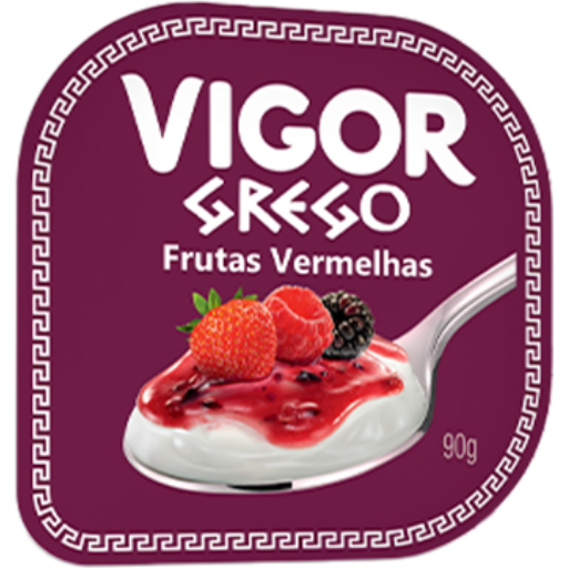 [0403.10.00] Iogurte Grego com Calda Frutas Vermelhas Vigor 90g