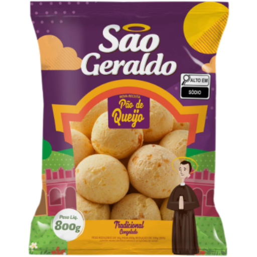 Pão de Queijo congelado  São Geraldo tradicional 800 g