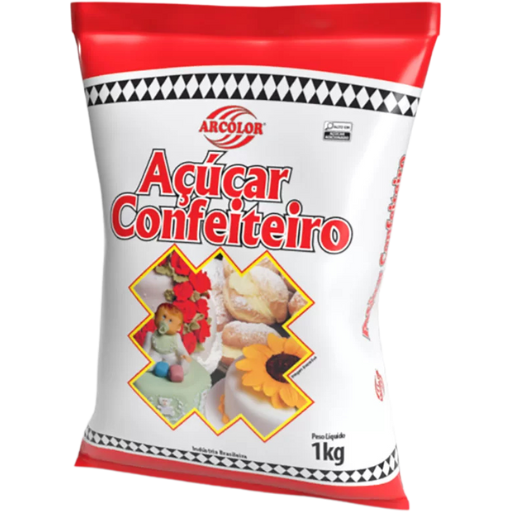 Açúcar de Confeiteiro Arcolor 1kg