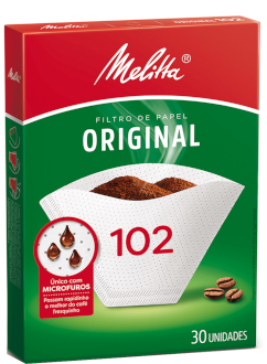 Melitta - Filtro de Papel Original 102 Caixa 30 Unidades