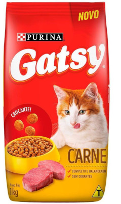 Gatsy Ração para Gatos Sabor Carne 1Kg