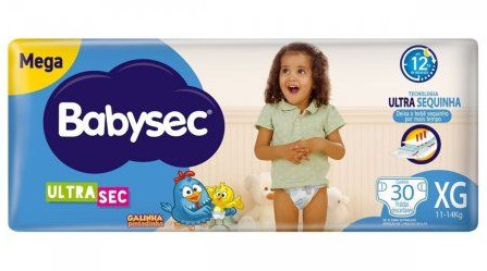 Babysec - Fralda Infantil Ultrasec XG 30 Fraldas