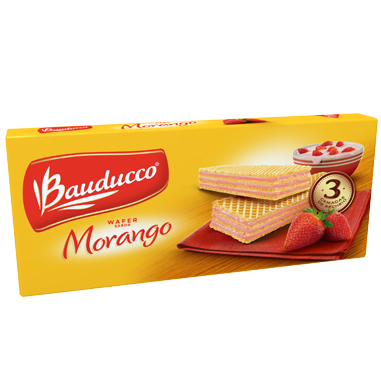 Wafer Bauducco Sabor Morango 140g