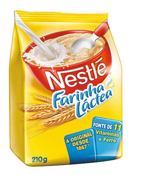 Farinha Láctea Nestlé Tradicional Sachê com 210g