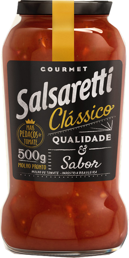 Molho de Tomate Gourmet Salsaretti Clássico 500g