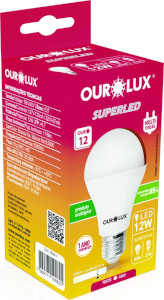 [8539.52.00] Lâmpada Superled Branca Fria 6500K Ourolux 12W