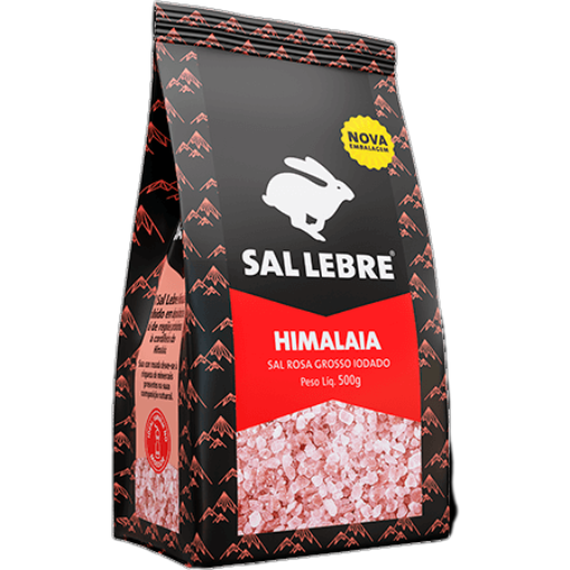 [2501.00.20] Sal Rosa do Himalaia Lebre Grosso e Iodado 500g