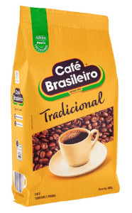 Café Brasileiro - Café Torrado e Moído Tradicional 500g