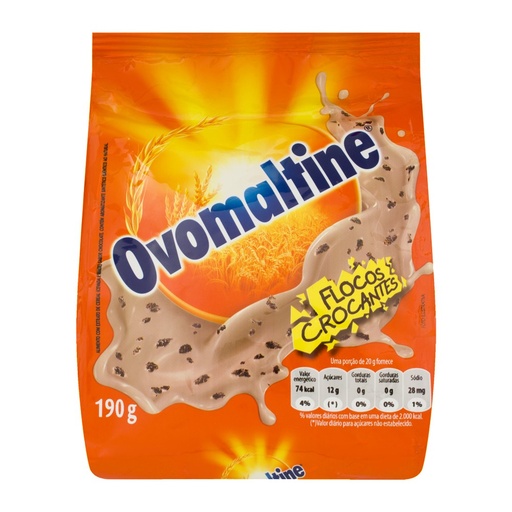 Ovomaltine - Achocolatado em Flocos Crocantes 190g